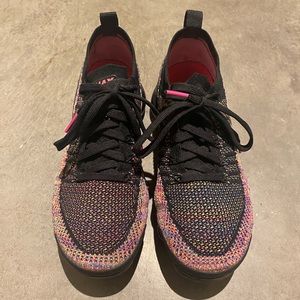 Nike WMNS Air VaporMax Flyknit 2 - Black / Black / Racer Pink - 7.5